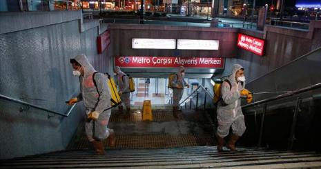 Metro ve Ankaray istasyonlarında 'virüs' temizliği